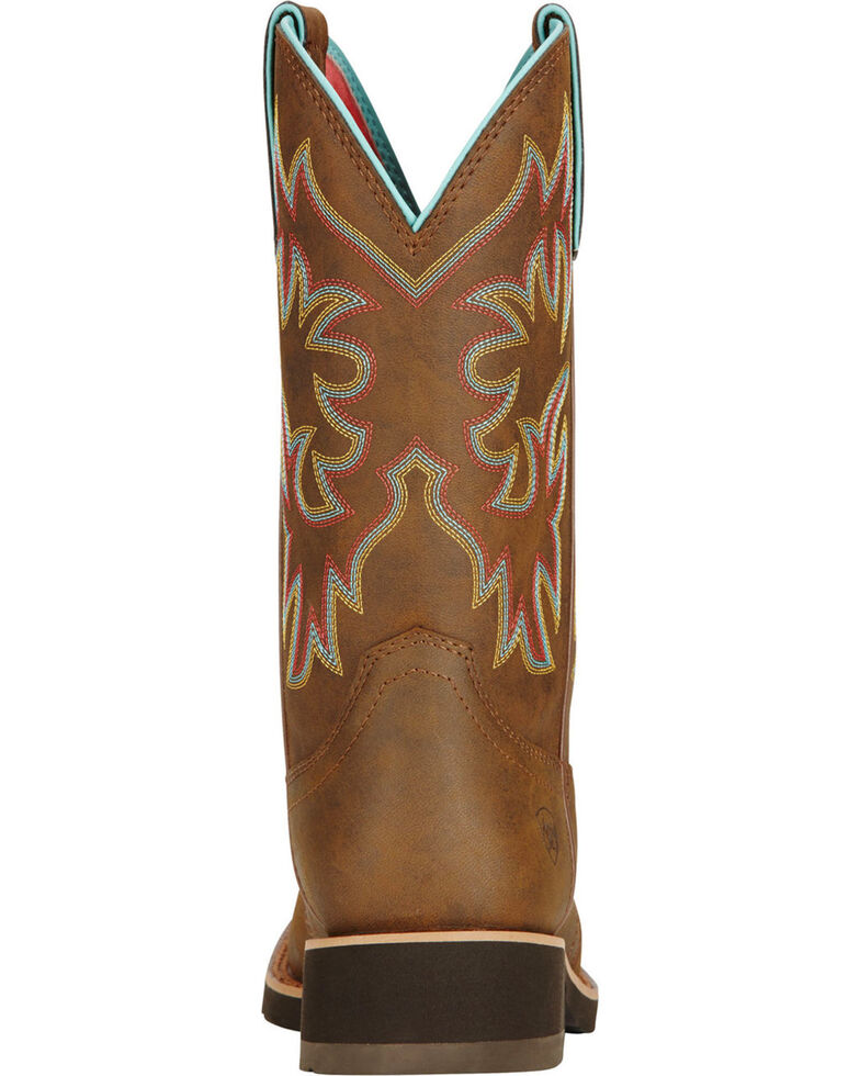 Ariat Women's Delilah Toasted Brown Cowgirl Boots Wide Square Toe
