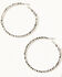 Image #1 - Shyanne Women's Luna Bella Silver Hoop Earrings, Silver, hi-res