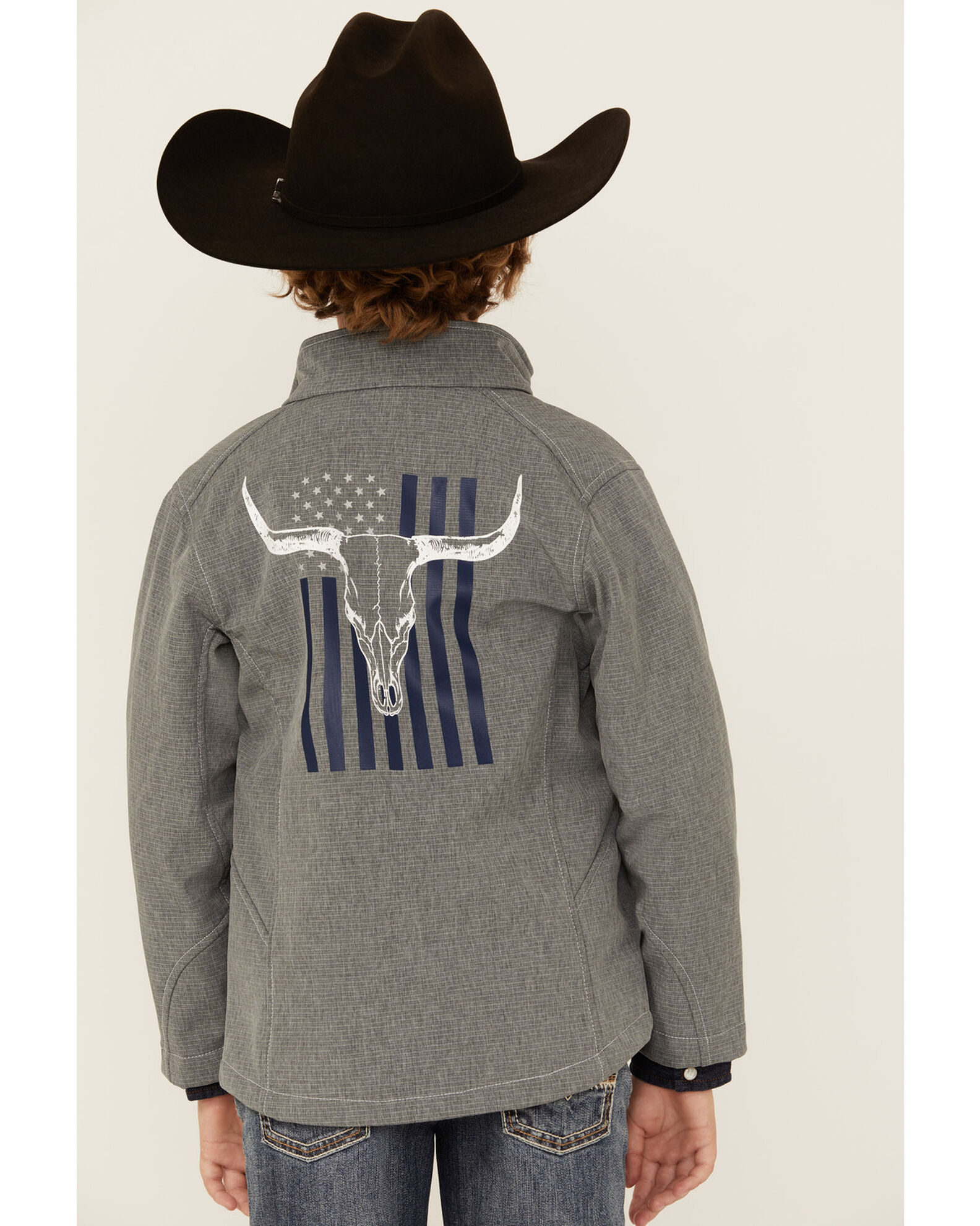 Cowboy Hardware Boys' Skull Flag Softshell Jacket - Country Outfitter