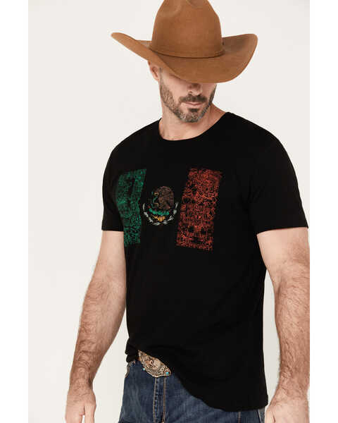 Image #2 - Cody James Men's Tiled Mexico Flag Short Sleeve Graphic T-Shirt, Lt Brown, hi-res