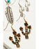Image #2 - Shyanne Women's Feather & Cactus Bead Earrings Set - 3-Piece, Silver, hi-res