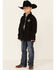Image #2 - Cowboy Hardware Boys' Black Tough Softshell Zip-Front Jacket , , hi-res