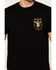 Image #3 - Brixton Men's Boot Barn Exclusive Durango Short Sleeve Graphic T-Shirt, Black, hi-res