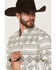 Image #2 - RANK 45&reg; Men's Desert Heat Southwestern Print Long Sleeve Snap Stretch Western Shirt, Ivory, hi-res