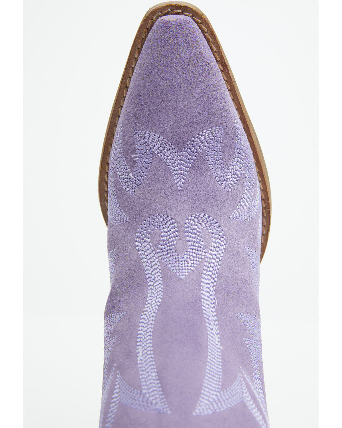 Image #6 - Dingo Women's Wild Sage Suede Fringe Western Booties - Round Toe, Purple, hi-res