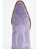 Image #6 - Dingo Women's Wild Sage Suede Fringe Western Booties - Round Toe, Purple, hi-res