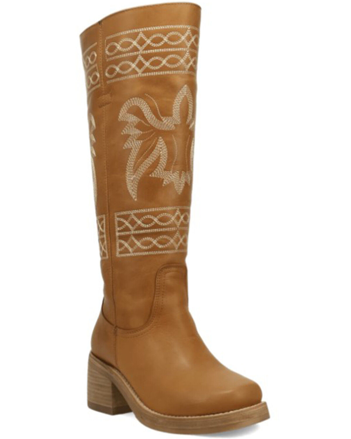 Image #1 - Dingo Women's Avalon Tall Fashion Boots - Round Toe, Tan, hi-res