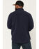 Image #4 - Hawx Men's Burr Solid Long Sleeve Snap Woven Work Shirt, Navy, hi-res