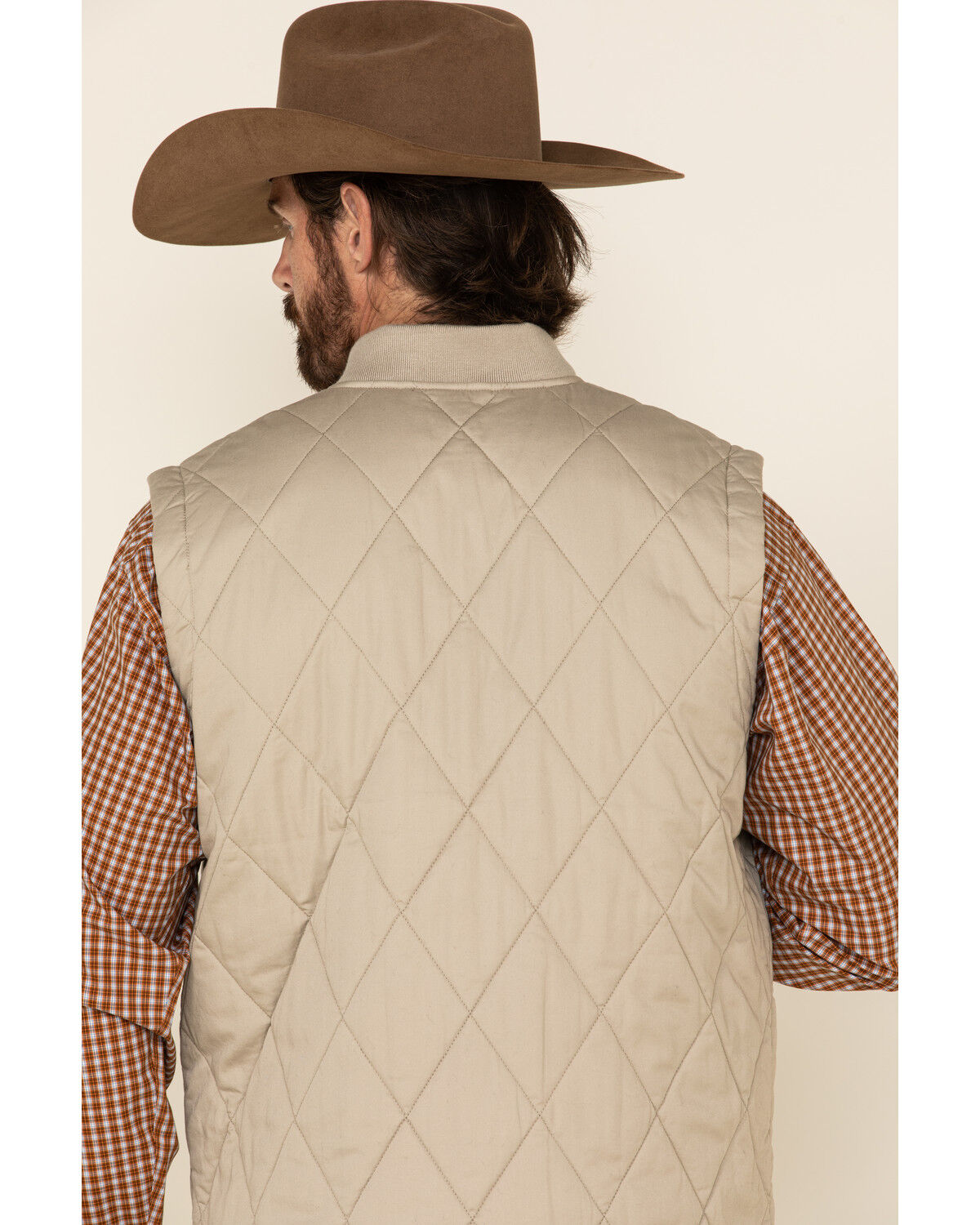 Tan puffer vest mens