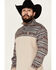 Image #2 - Hooey Men's Stevie Southwestern Color Block 1/4 Snap Pullover , Cream, hi-res