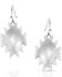 Image #2 - Montana Silversmiths Women's Turquoise Star Pendant Earrings, Silver, hi-res