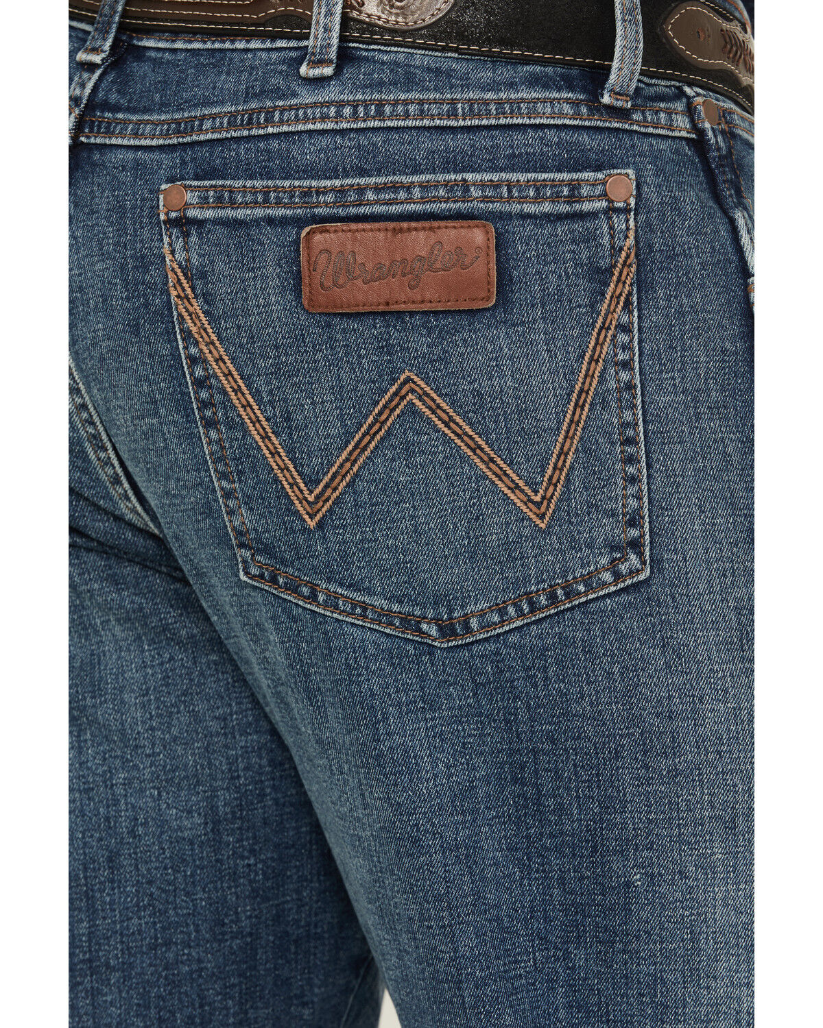 Image #4 - Wrangler Retro Men's Hanford Medium Wash Relaxed Fit Bootcut Stretch Denim Jeans, Medium Wash, hi-res