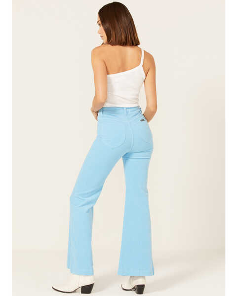 Image #3 - Rolla's Women's High Rise Corduroy Eastcoast Flare Jeans, Blue, hi-res