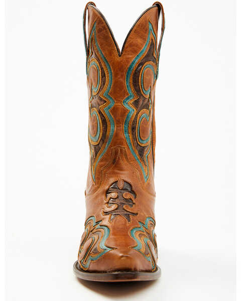 Image #4 - Dan Post Men's 13" Ruthless Orville Western Boots - Snip Toe, Chocolate, hi-res