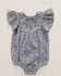Image #1 - Yura Infant Girls' Floral Print Short Sleeve Onesie, White, hi-res