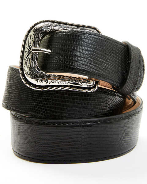 Image #1 - Cody James Men's Lizard Exotic Belt, Black, hi-res