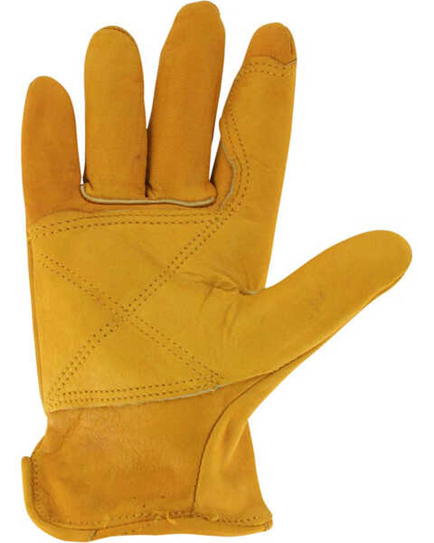 Image #3 - Cody James Men's Grain Cowhide Work Gloves, Camel, hi-res