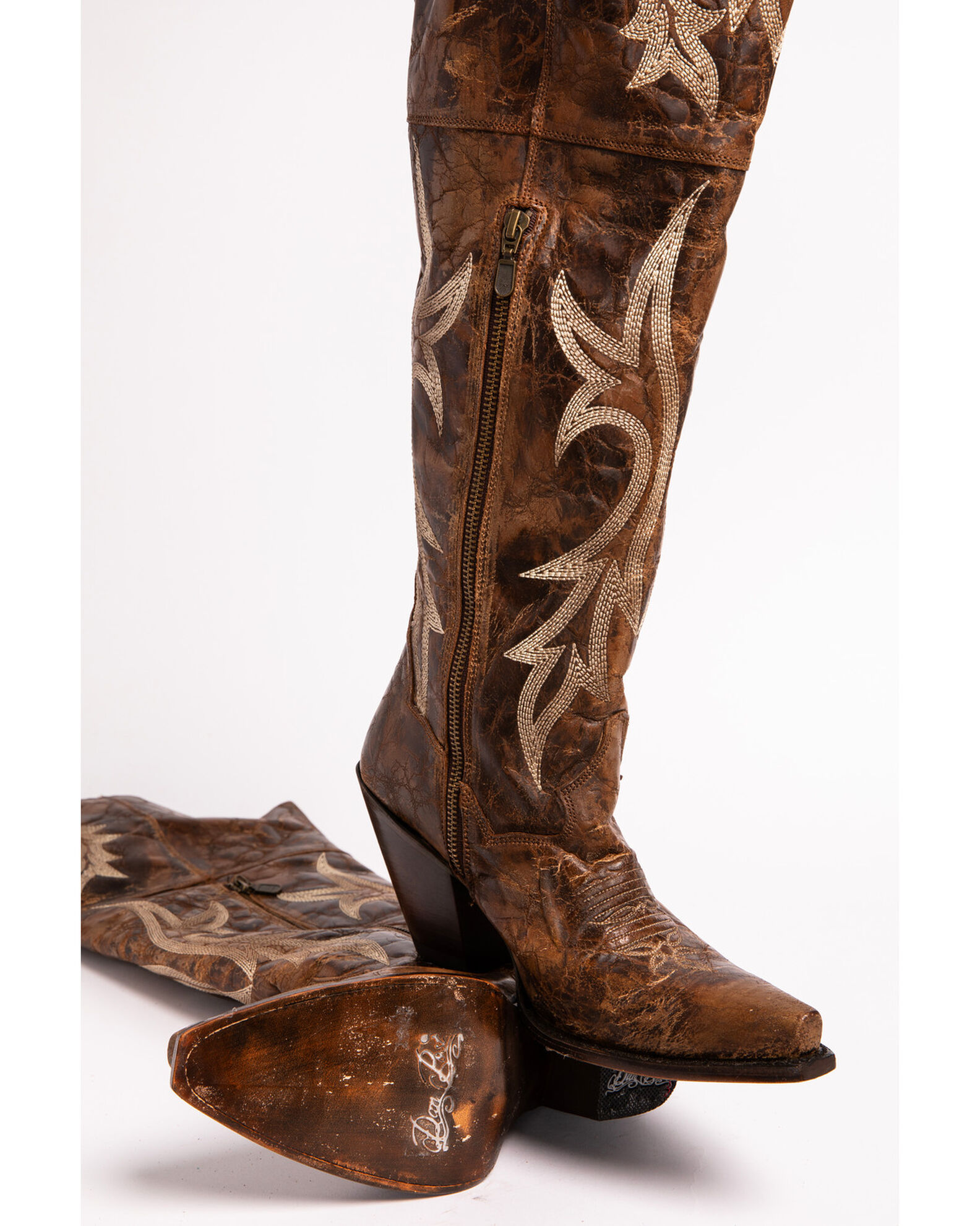 Dan post women's jilted knee high western boots store