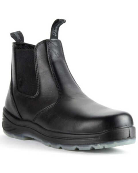 Thorogood Men's Quick Release Work Boots - Soft Toe, Black, hi-res