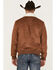 Image #4 - Cody James Men's Edward Faux Suede Sherpa Collar Bomber Jacket, Brown, hi-res