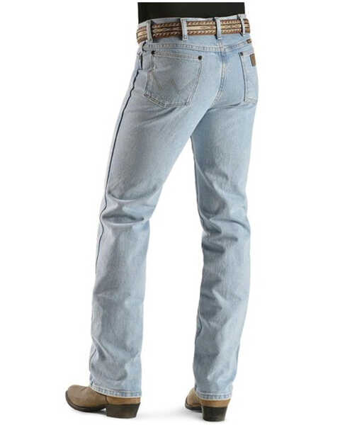 Image #1 - Wrangler Men's 936 Cowboy Cut Slim Fit Prewashed Jeans, Bleach Indigo, hi-res