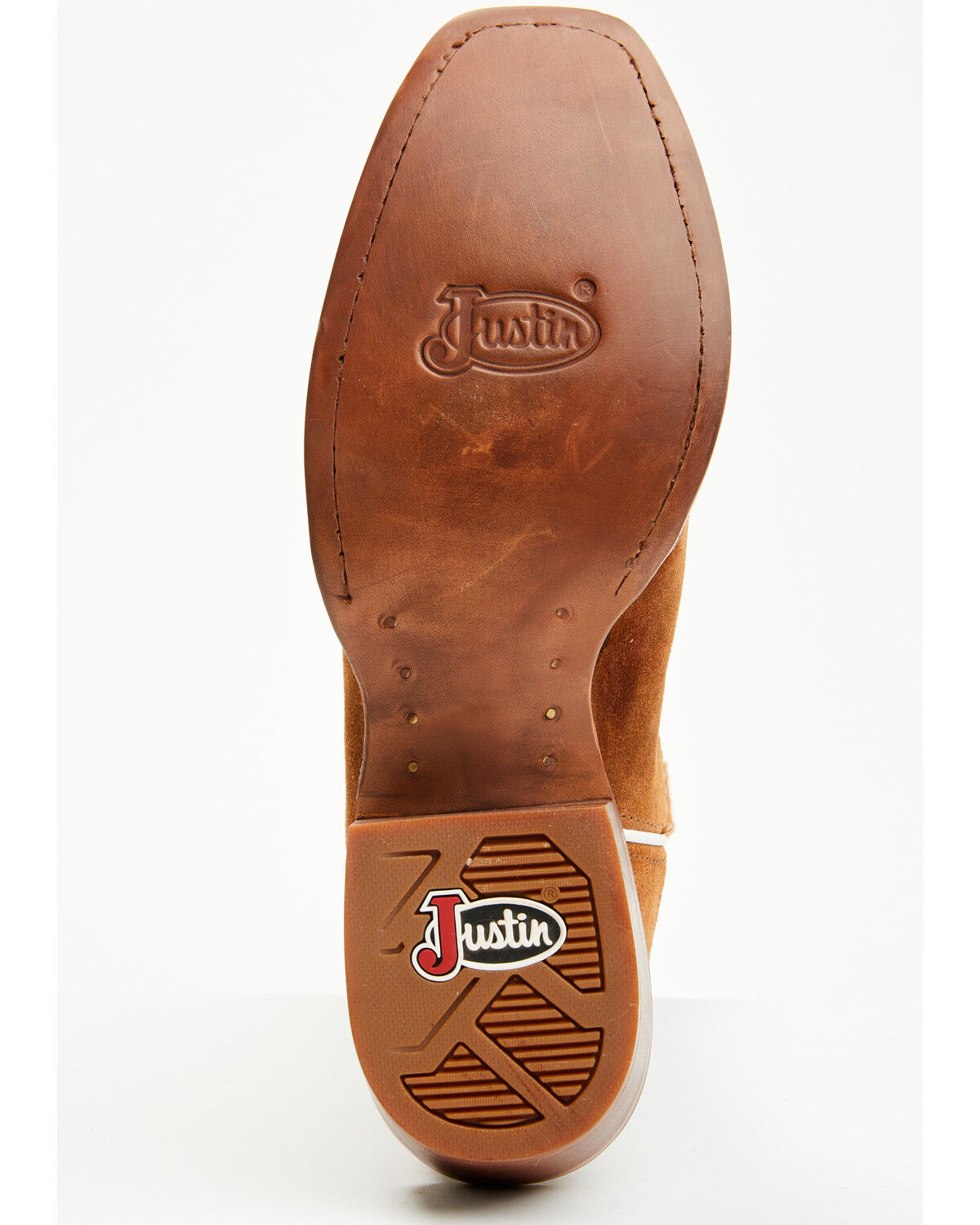 Image #7 - Justin Men's Show Off Tall Western Boots - Square Toe, Medium Brown, hi-res