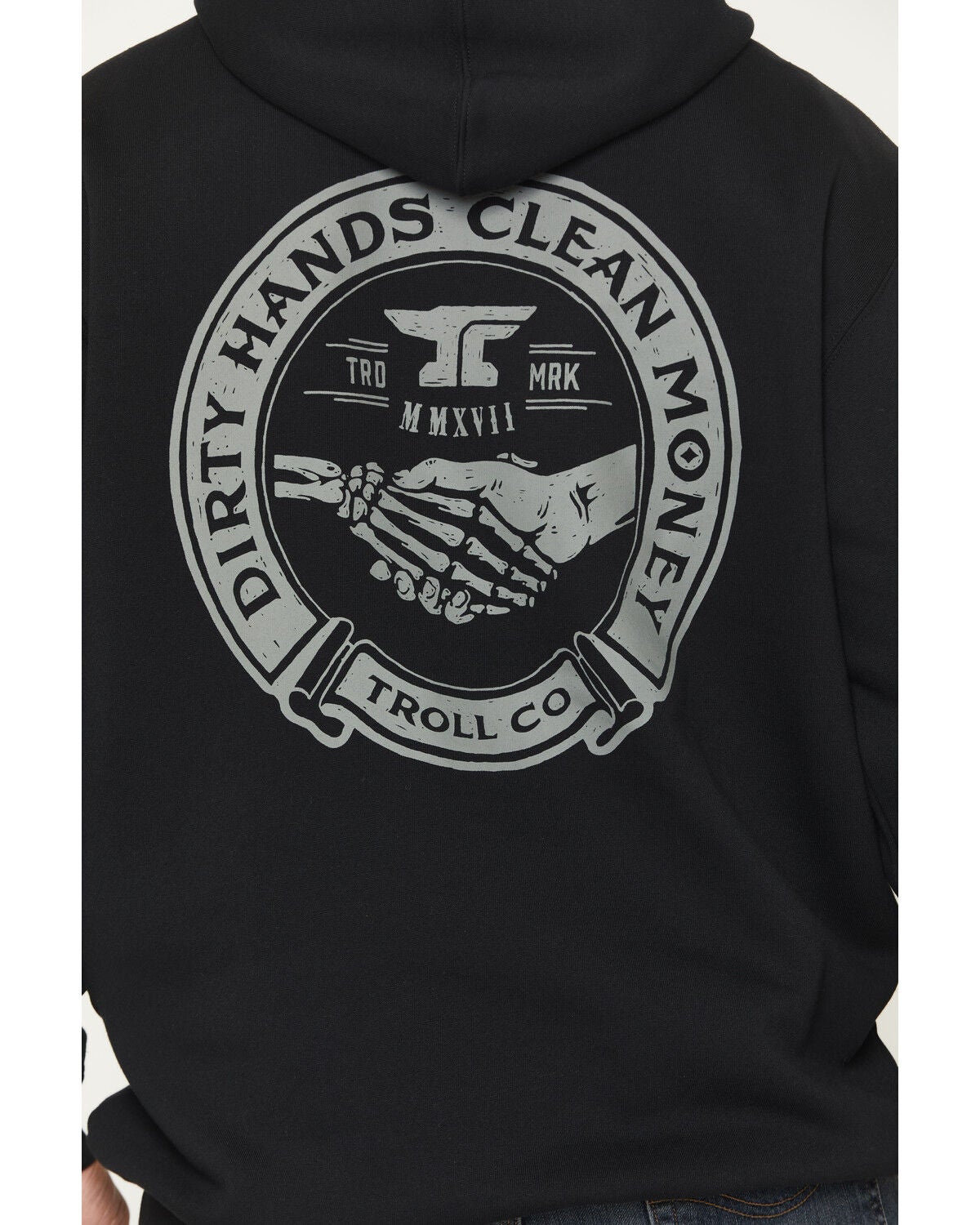 Image #4 - Troll Co Men's FR Haggler Graphic Hooded Sweatshirt, Black, hi-res