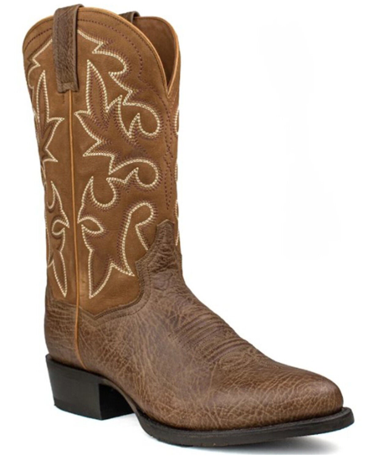 Dan Post Men's Armen Western Performance Boots - Round Toe, Cognac, hi-res
