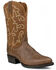 Image #1 - Dan Post Men's Armen Western Performance Boots - Medium Toe, Cognac, hi-res