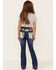 Image #4 - Ranch Dress'n Girls' Cattle Drive Medium Wash Mid Rise Bootcut Jeans, Blue, hi-res