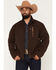 Image #1 - Ariat Men's Chest Logo Softshell Jacket, Chocolate, hi-res