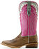 Image #2 - Ariat Women's Riata Western Boots - Square Toe, Pink, hi-res