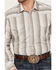 Image #3 - Roper Men's Striped Print Long Sleeve Snap Western Shirt, Grey, hi-res