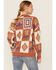 Image #4 - Angie Women's Patchwork Sweater, Rust Copper, hi-res