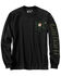 Image #1 - Carhartt Men's FR Force&reg; Loose Fit Lightweight Camo Long Sleeve Graphic T-Shirt, Black, hi-res
