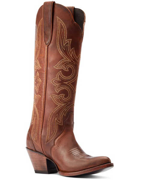 Ariat Women's Belinda StretchFit Tall Western Boots - Pointed Toe , Brown, hi-res