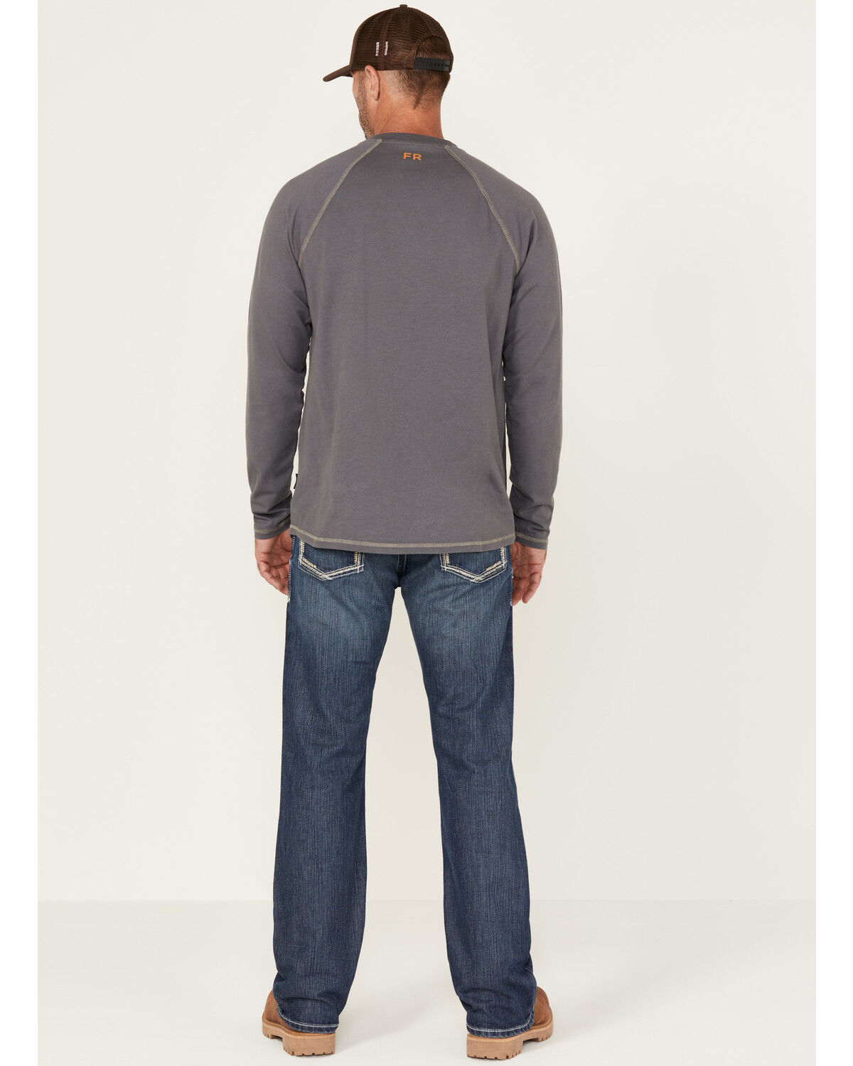 Image #5 - Ariat Men's FR M4 Ridgeline Bootcut Work Jeans, Denim, hi-res