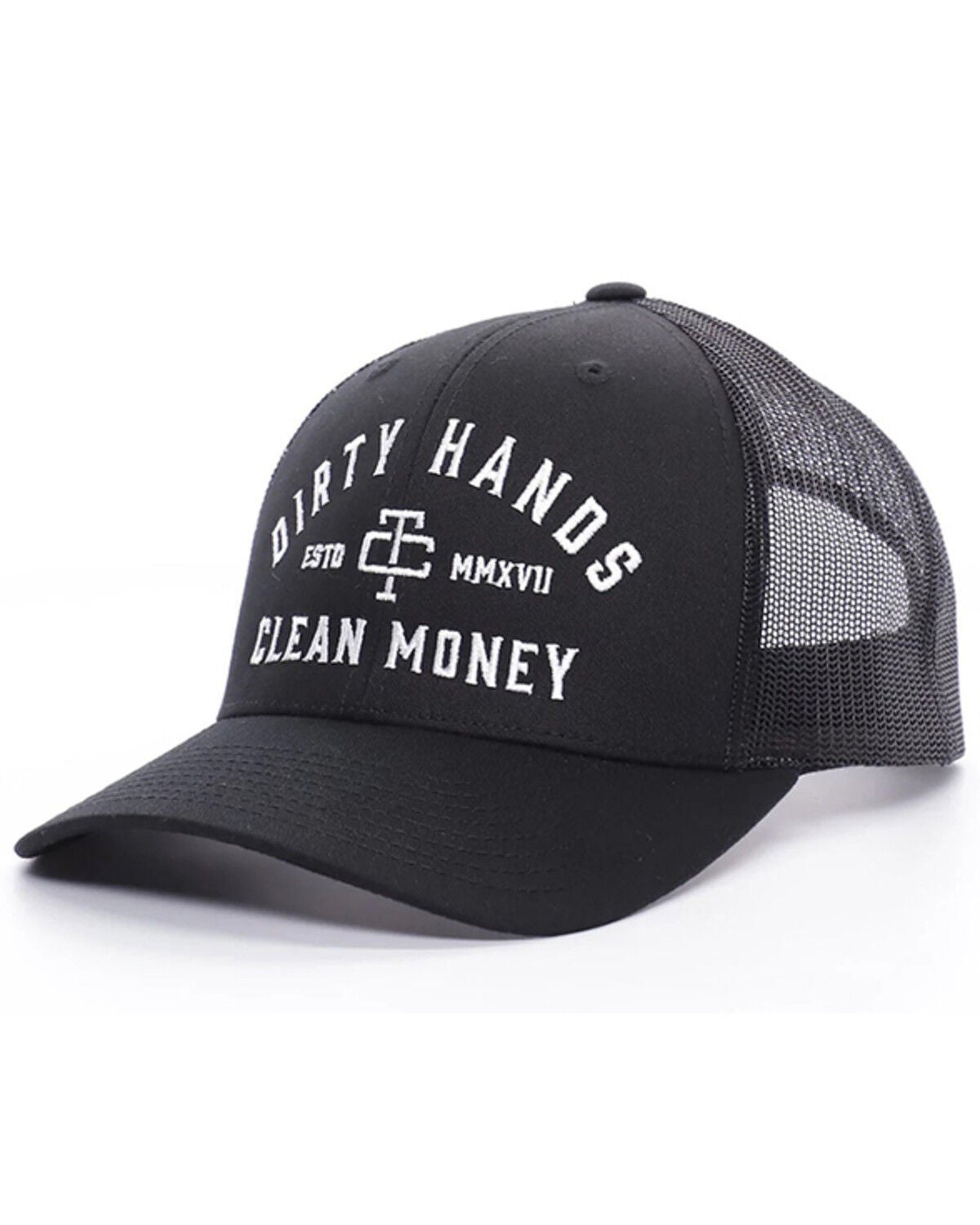 Troll Co Men's DHCM Ball Cap, Black, hi-res