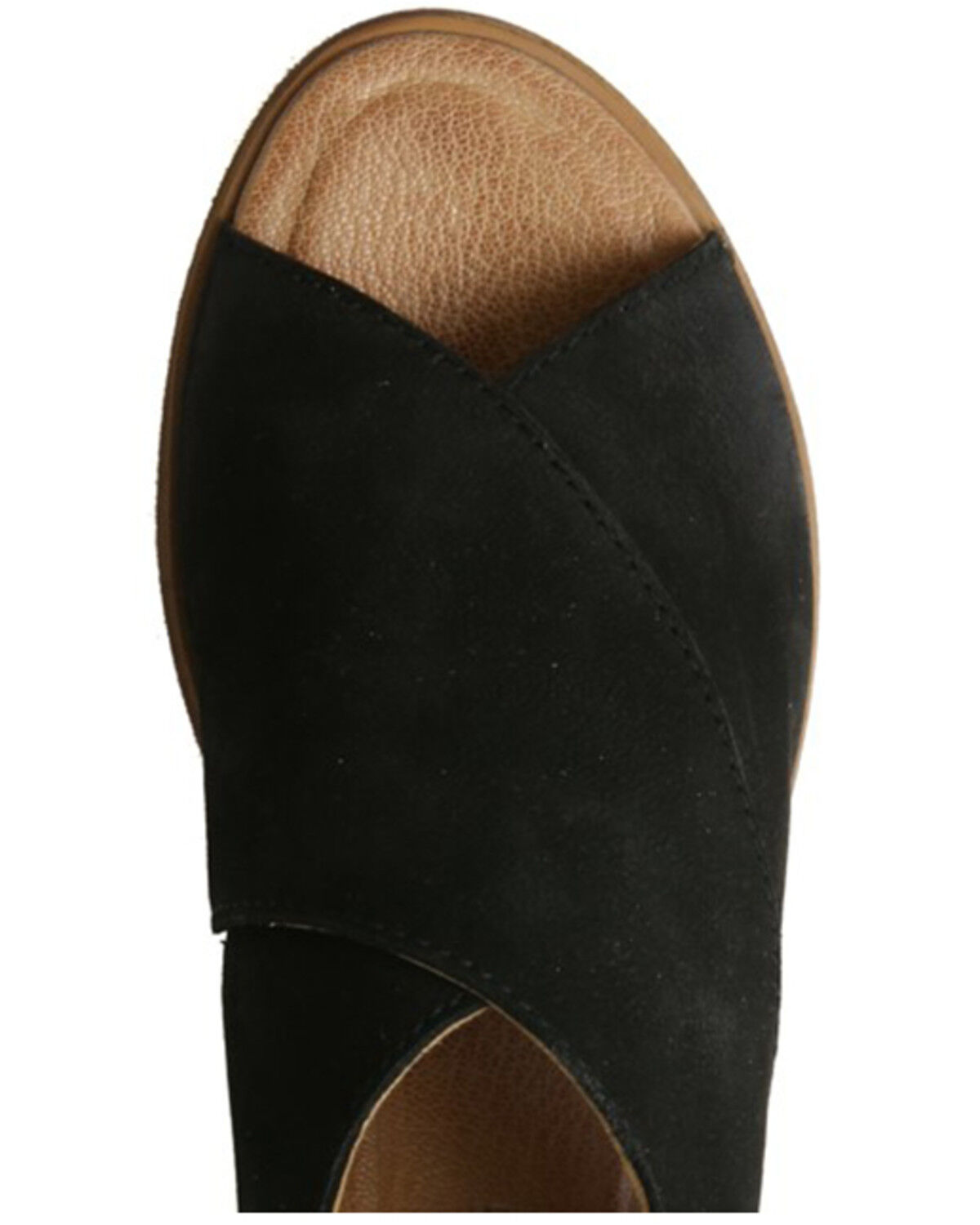 Image #4 - Band of the Free Women's Venice Western Casual Shoes - Open Toe, Black, hi-res