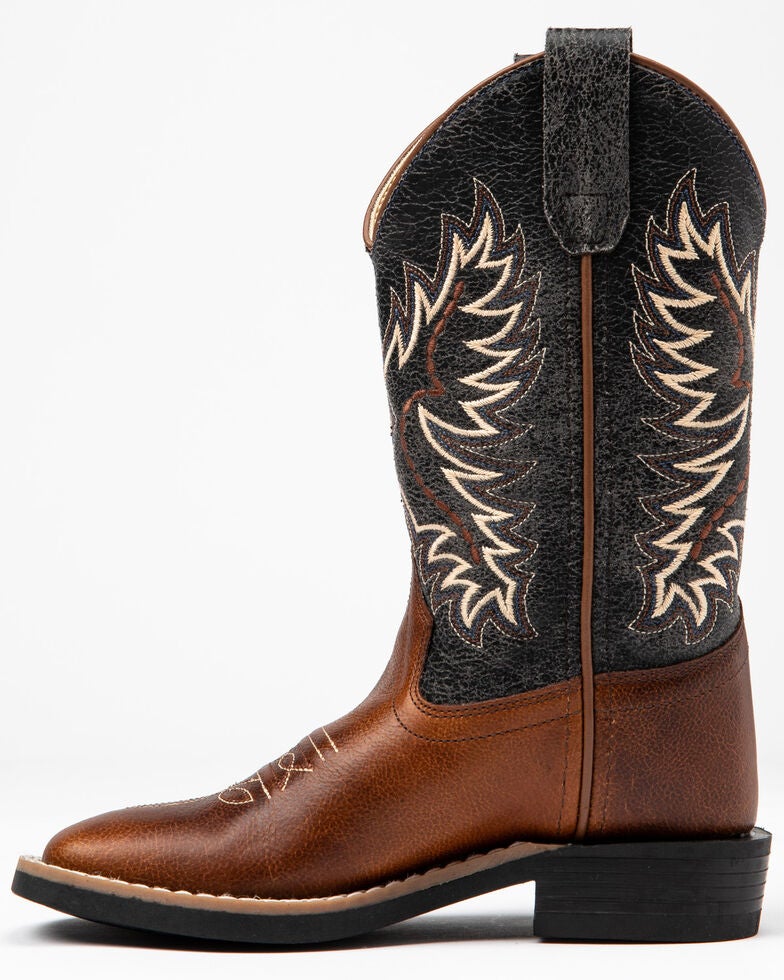 Cody James Boys' Leather Vamp Ryder Western Boots Square Toe