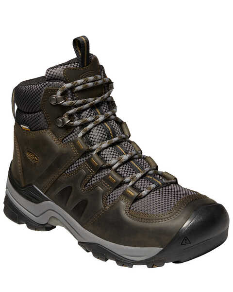 Image #1 - Keen Men's Gypsum II Waterproof Hiking Boots - Soft Toe, Dark Brown, hi-res
