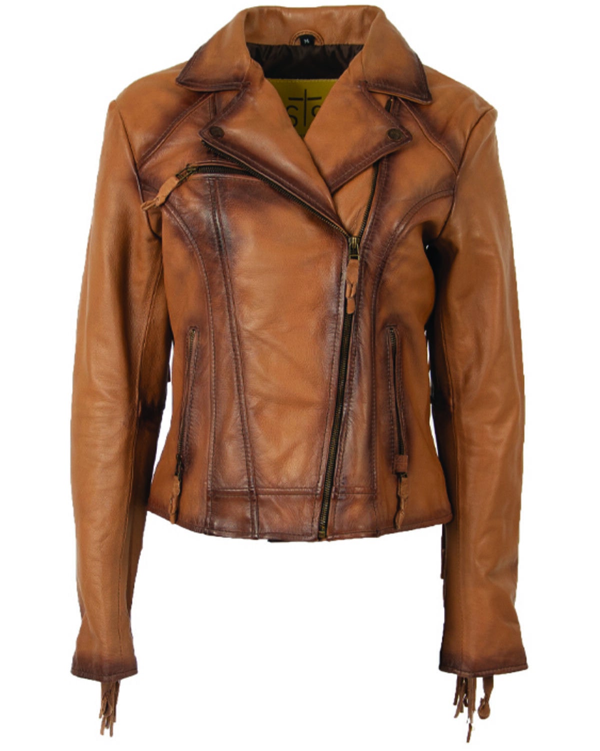 Image #1 - STS Ranchwear Women's Chenae Fringe Leather Jacket - Plus, , hi-res