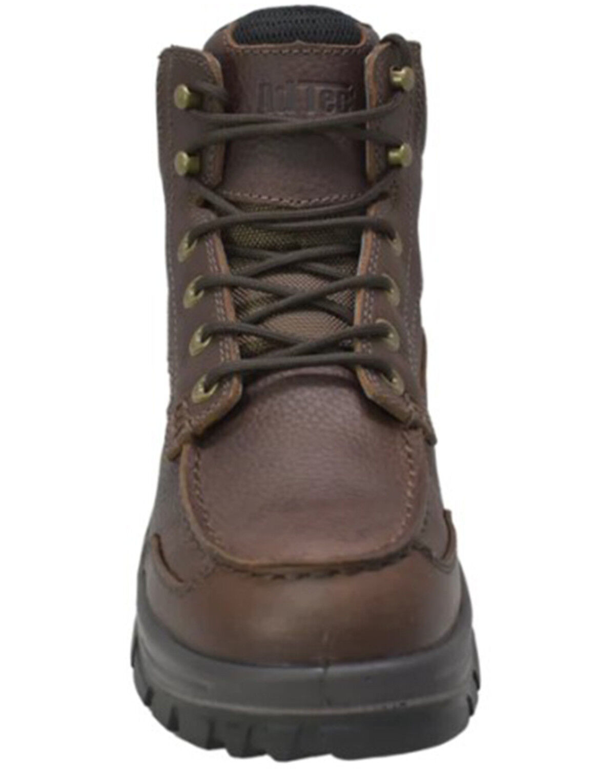 Image #3 - AdTec Men's 6" Waterproof Work Boots - Moc Toe, Brown, hi-res