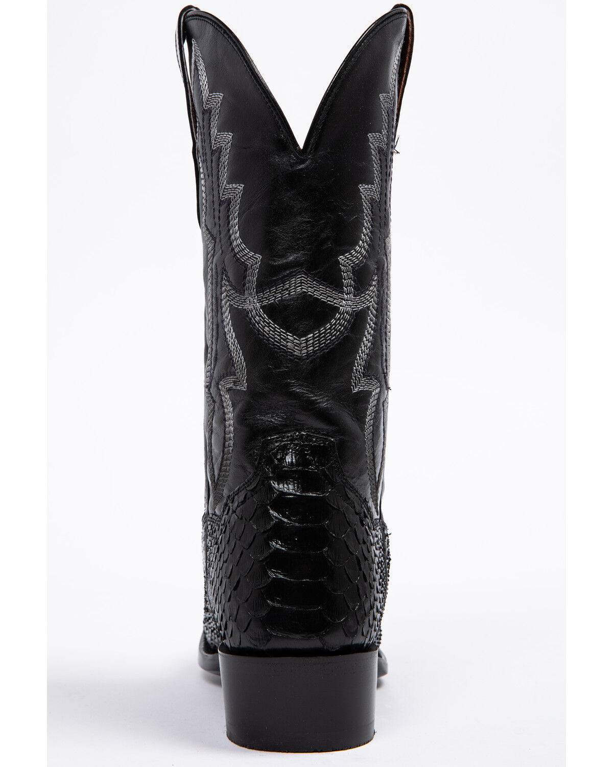 square toe snakeskin cowboy boots