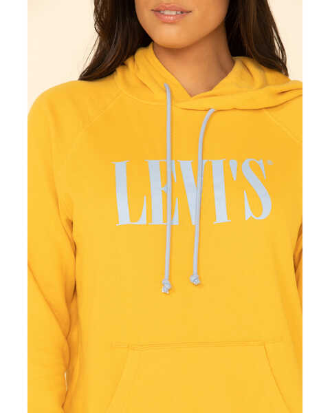 Image #3 - Levi’s Women's Sportswear Logo Hoodie, Dark Yellow, hi-res