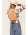 Image #4 - Shyanne Women's Open Back Cropped Sweater, Brown, hi-res