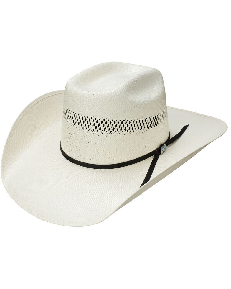 Resistol Men's Natural Hootie Brick Western Straw Hat , Natural, hi-res