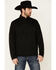 Image #1 - Ariat Men's Solid Charcoal Wesley 1/4 Zip Fleece Pullover, , hi-res