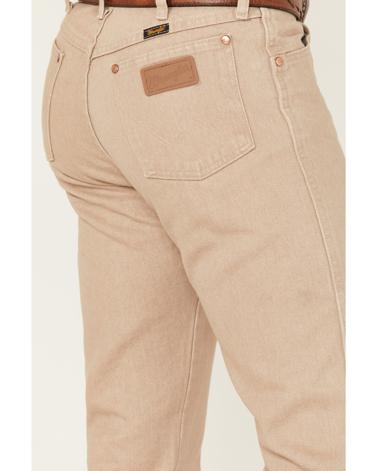 Image #4 - Wrangler Men's 13MWZ Cowboy Cut Original Fit Denim Jeans, Tan, hi-res
