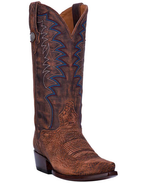 Image #1 - El Dorado Men's Handmade Brandy Shoulder Western Boots - Snip Toe, Brown, hi-res